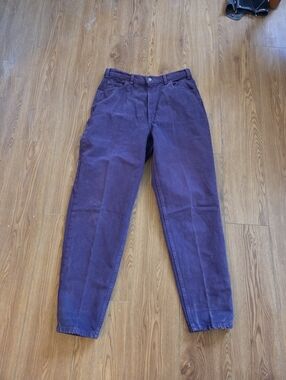Vintage 1988 Levi’s 532 Purple Denim High-Rise Tapered "Mom" Jeans — Made in Can